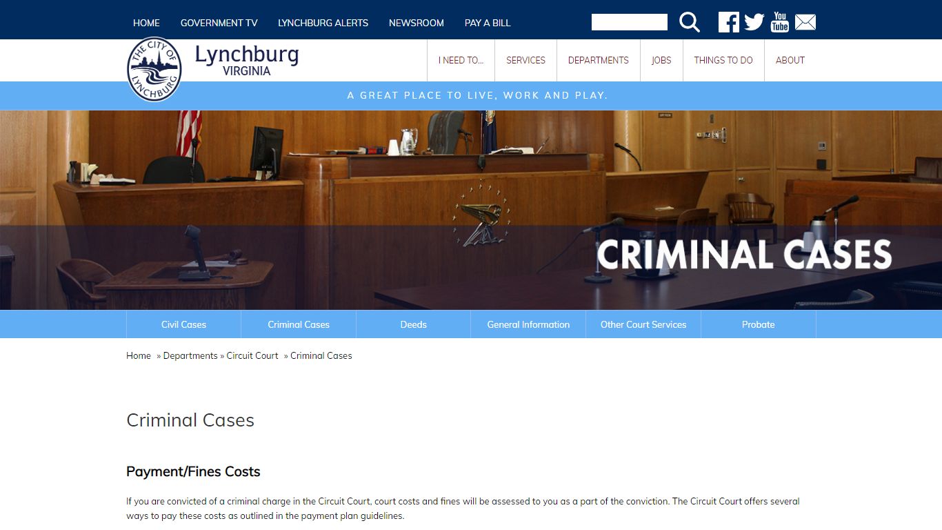 Criminal Cases | City of Lynchburg, VA