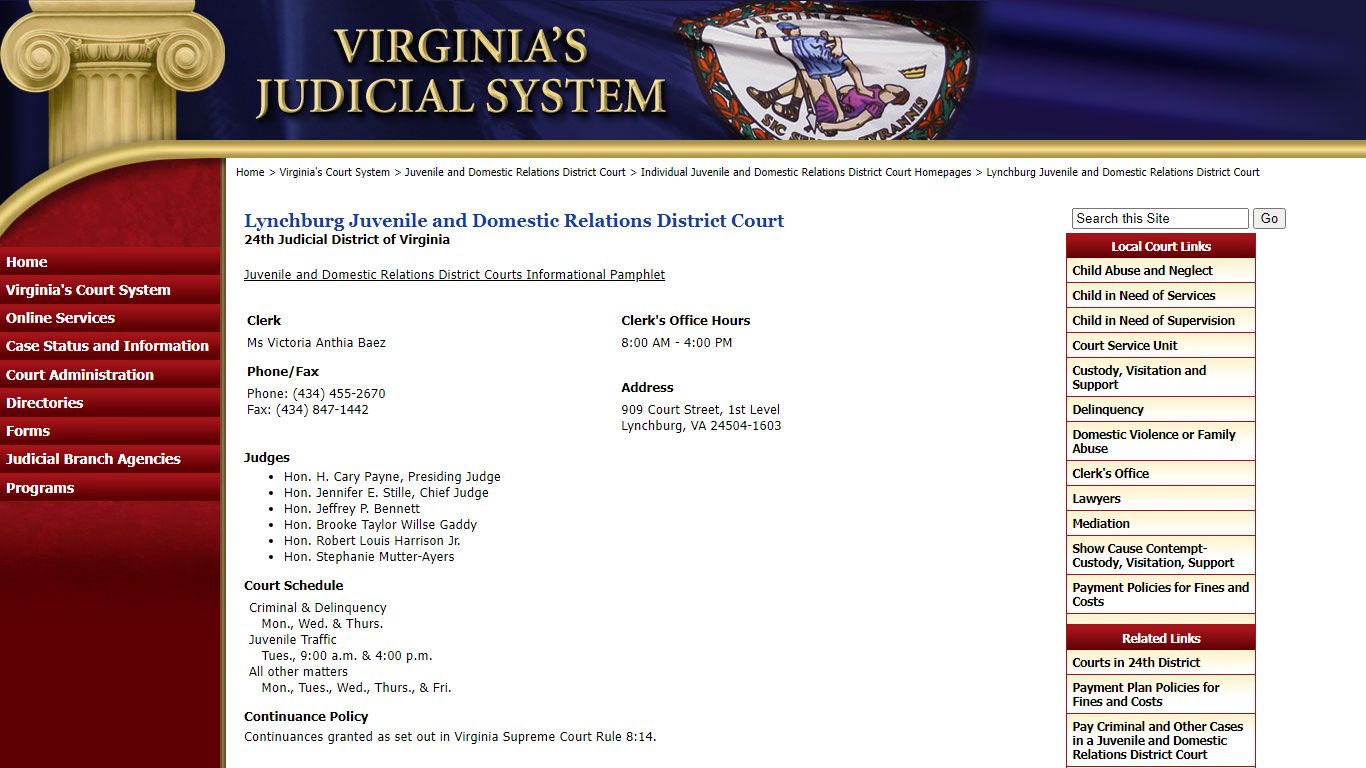 Lynchburg Juvenile and Domestic Relations District Court